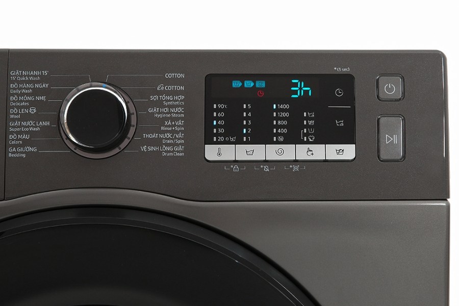 Sử dụng chế độ giặt thông thường để vệ sinh lồng giặt Samsung