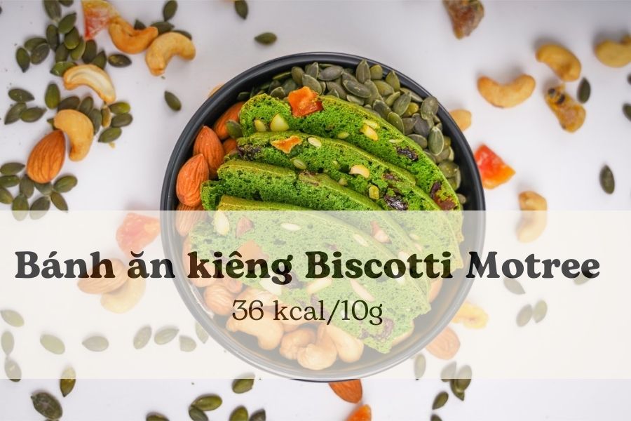 Bánh ăn kiêng Biscotti Motree là một sản phẩm bánh giúp giảm cân đến từ Hàn Quốc.