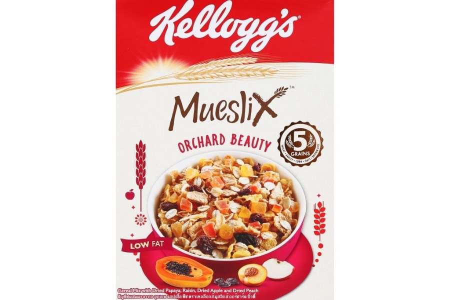 Ngũ Cốc Ăn Kiêng Kellogg’s Mueslix Orchard Beauty cung cấp đầy đủ dinh dưỡng từ trái cây và hạt.