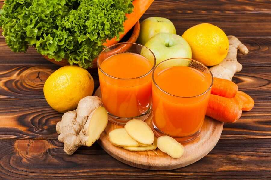 Nước ép cam, cà rốt chứa nhiều chất xơ, giúp hỗ trợ giảm cân.
