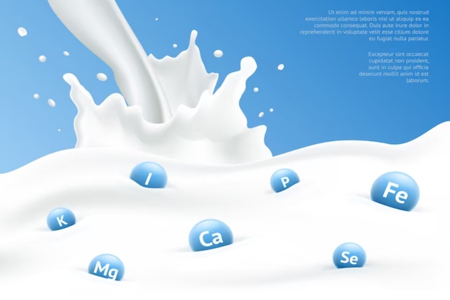 Trong sữa tươi không đường giàu chất dinh dưỡng và ít calo.