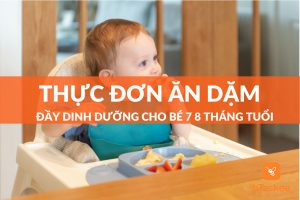 Gợi ý 5 thực đơn ăn dặm cho bé 7 8 tháng đầy đủ chất