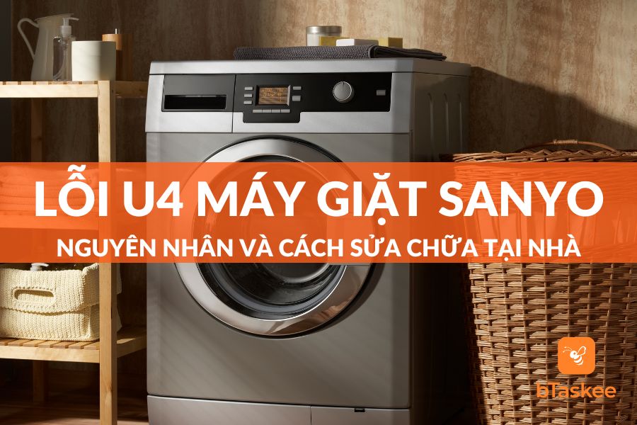 Lỗi U4 máy giặt Sanyo