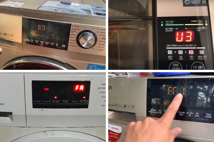 Một số mã lỗi máy giặt Aqua cửa ngang thường gặp và cách xử lý đơn giản.