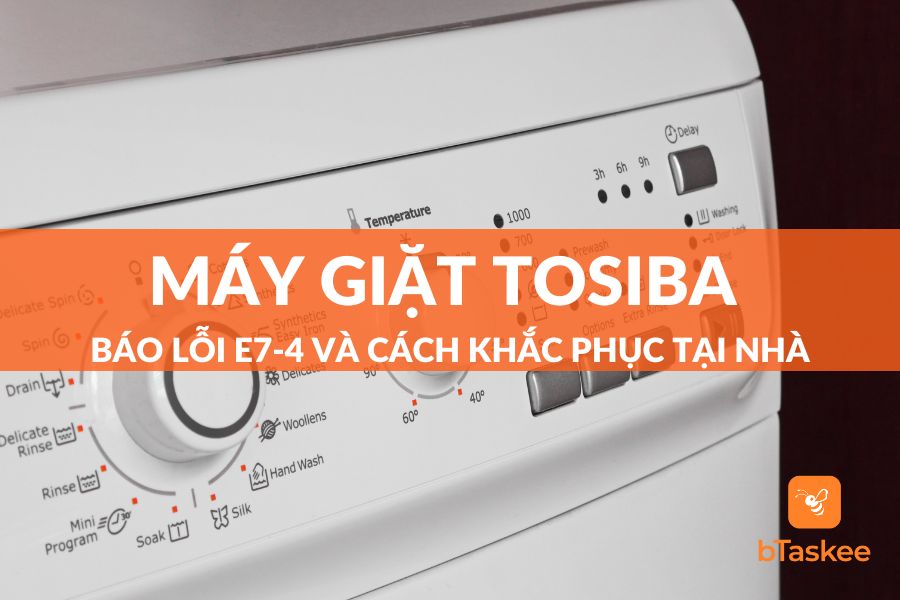 Máy giặt Toshiba báo lỗi E7-4