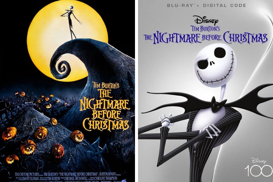 Poster bộ phim The Nightmare Before Christmas.