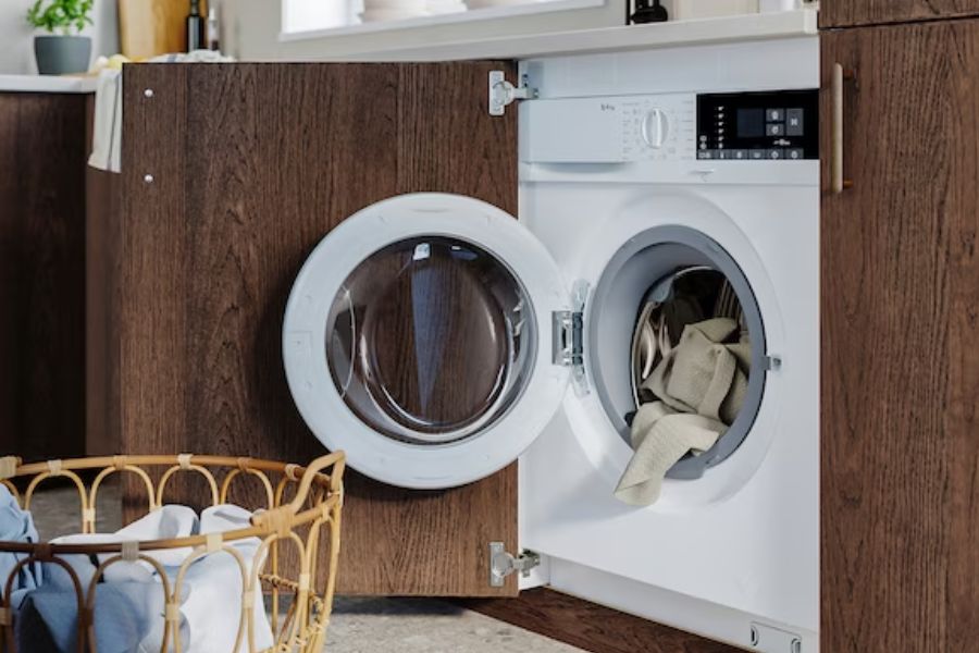 Máy giặt sấy khô không cần phơi là dòng máy được tích hợp giữa hai chức năng giặt và sấy khô.