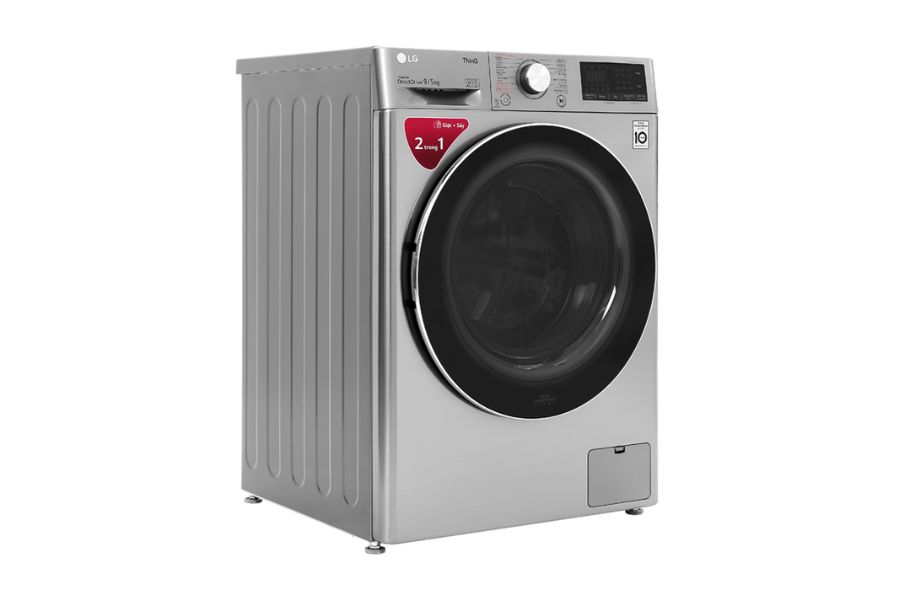 Máy giặt sấy LG AI DD Inverter giặt 9kg - Sấy 5kg FV1409G4V là sự lựa chọn lý tưởng cho những hộ gia đình từ 3 - 5 thành viên.