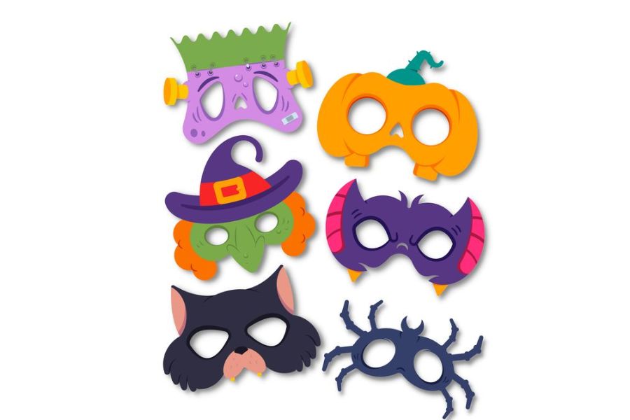 Một số kiểu dáng mặt nạ phổ biến thường được nhiều người lựa chọn trong dịp Halloween.