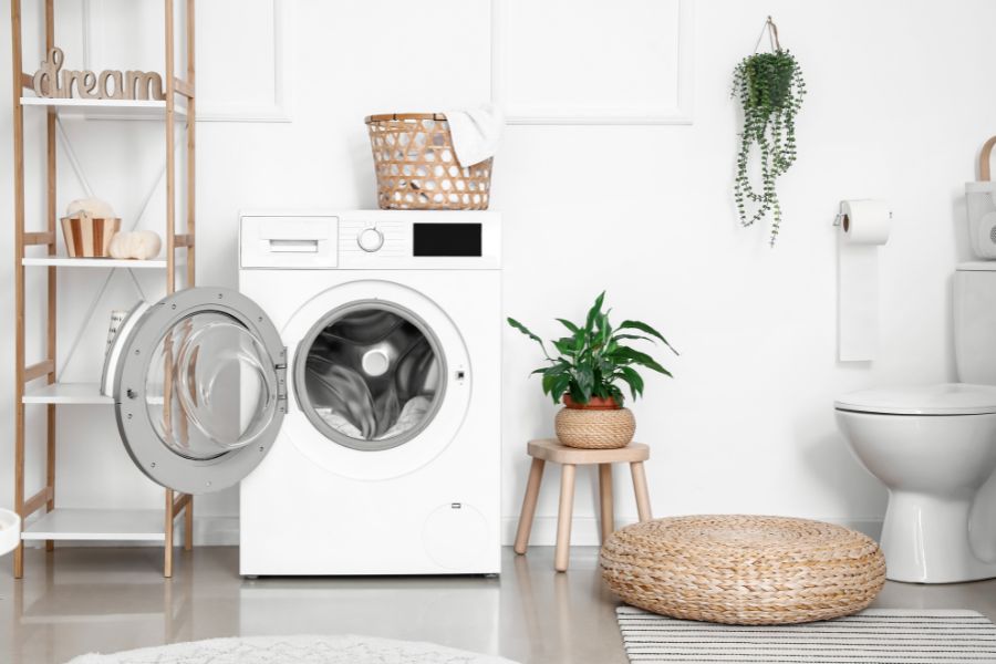 Khi chọn máy giặt, cần biết chính xác kích thước để đảm bảo công suất, tính thẩm mỹ cho căn phòng.