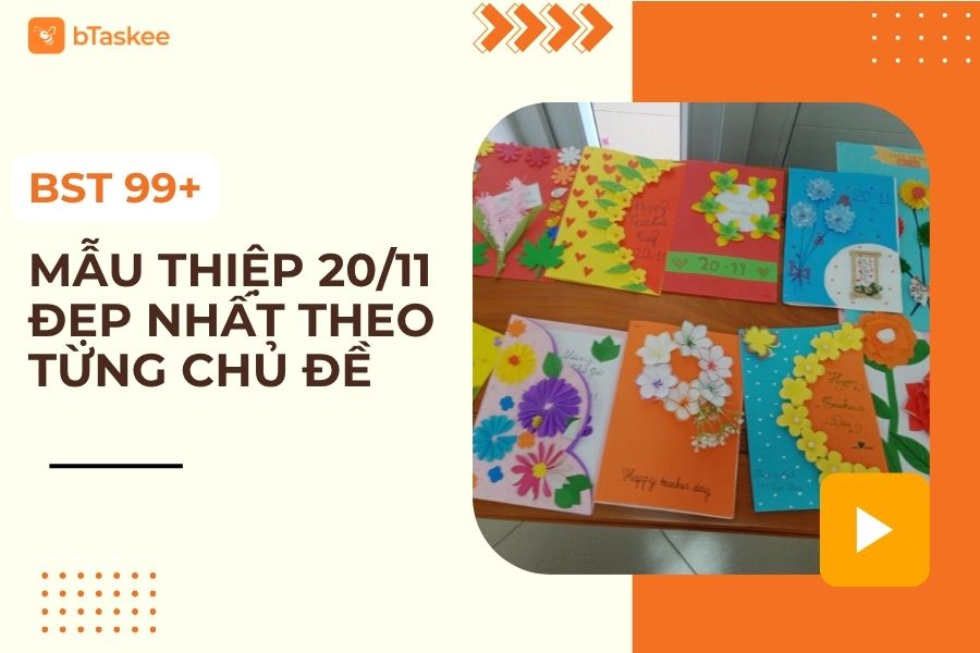 99+ Mẫu Thiệp 20/11 Đẹp & Hướng Dẫn Tự Làm Ý Nghĩa