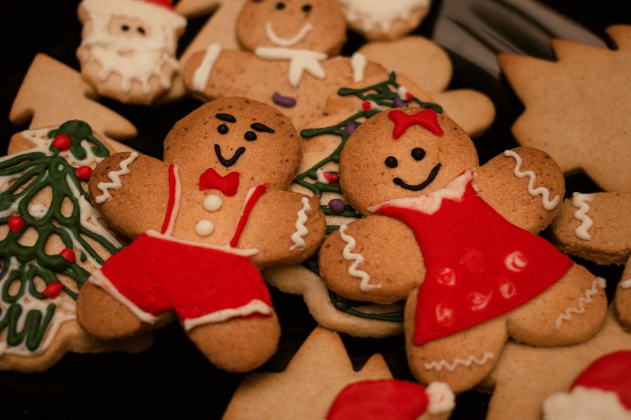 Đức nổi tiếng với món bánh quy gừng phủ vàng vào dịp Giáng Sinh hằng năm.