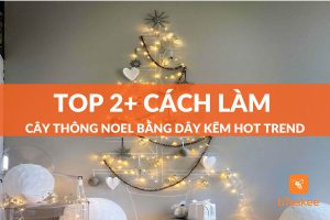 cách làm cây thông noel bằng dây kẽm