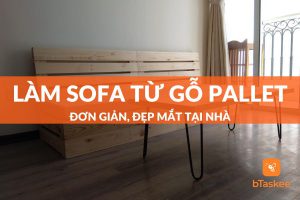 cách làm sofa bằng gỗ pallet