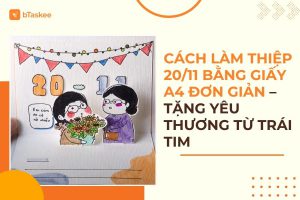Cách Làm Thiệp 20/11 Bằng Giấy A4 Đơn Giản – Tặng Yêu Thương Từ Trái Tim