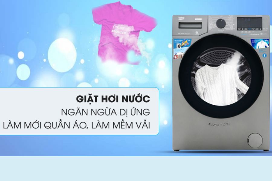 Máy giặt Beko Inverter 9 kg WCV9749XMST tran bị cảm biến Optisense trong máy giặt hơi nước Beko giúp kiểm soát điện năng.