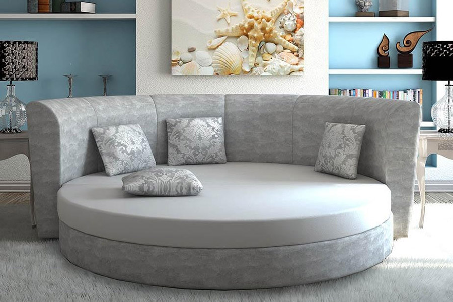 Mẫu thiết kế sofa bed tròn đầy sáng tạo.