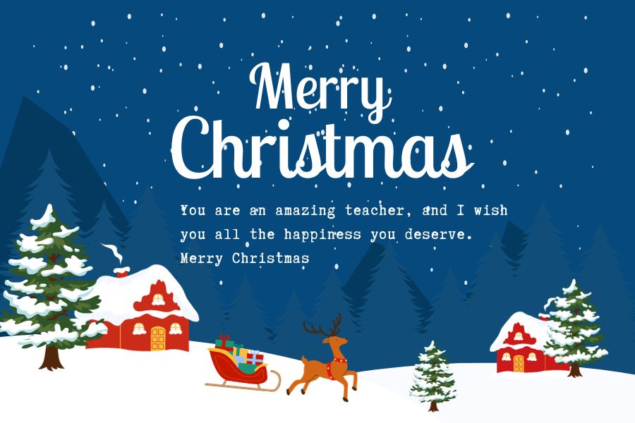 Lời chúc Giáng Sinh bằng tiếng Anh dành tặng thầy cô.