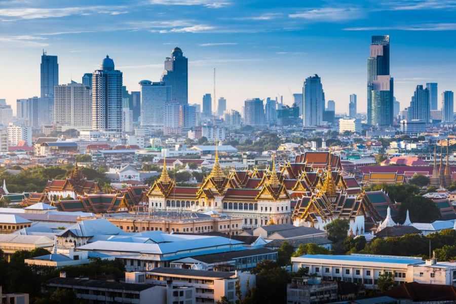 Thủ đô Bangkok của đất nước Thái Lan.