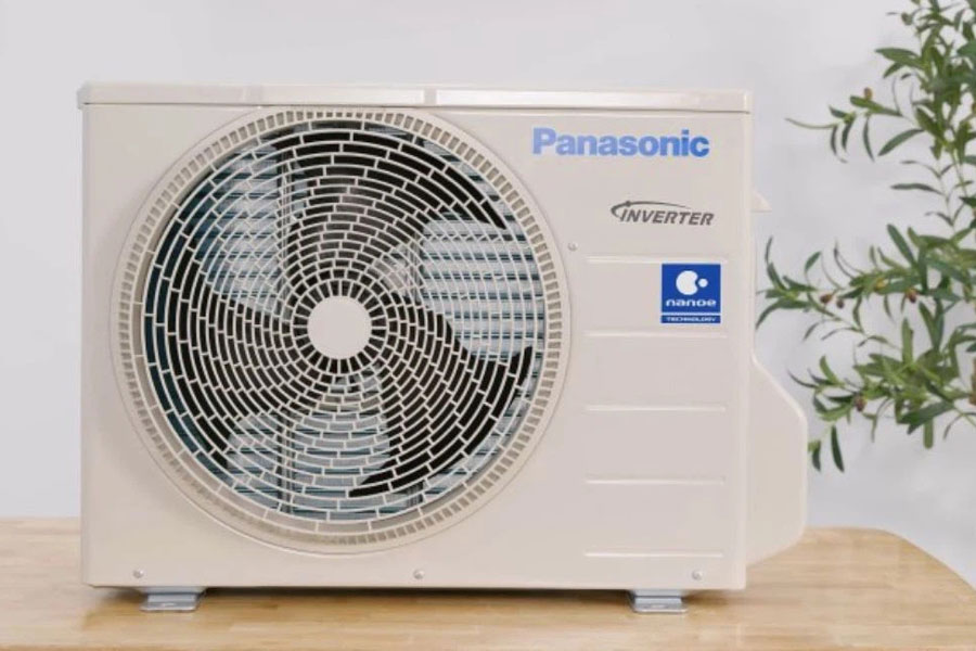 100% model máy lạnh Panasonic sử dụng dàn tản nhiệt bằng đồng.