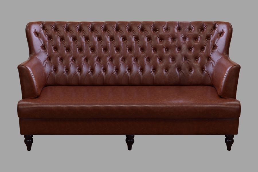 Ghế sofa từ vải da thật tự nhiên sang trọng, đẳng cấp.