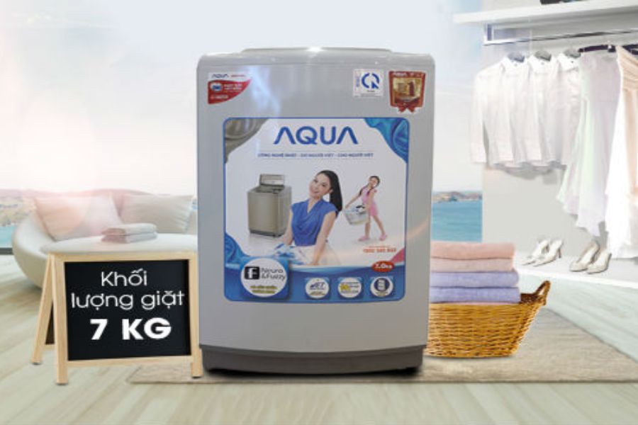 Máy giặt AQUA có độ bền và tuổi thọ cao.