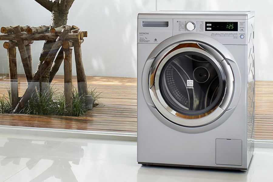 Máy giặt Hitachi có chất lượng bền bỉ, giá cả hợp lí.