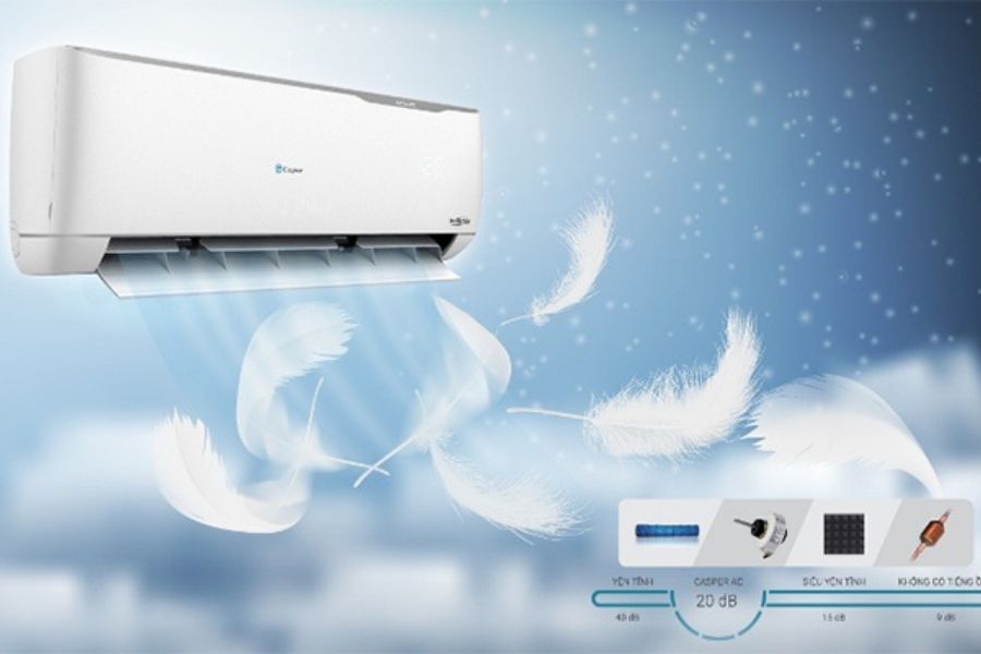 Máy lạnh sẽ hoạt động theo cơ chế đưa không khí qua dàn lạnh khi kích hoạt chế độ Dry.