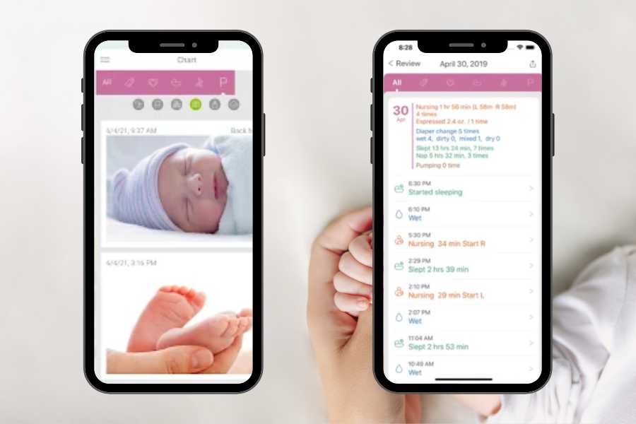 Ứng dụng Baby Tracker cho phép cha mẹ nắm bắt thói quen của con.