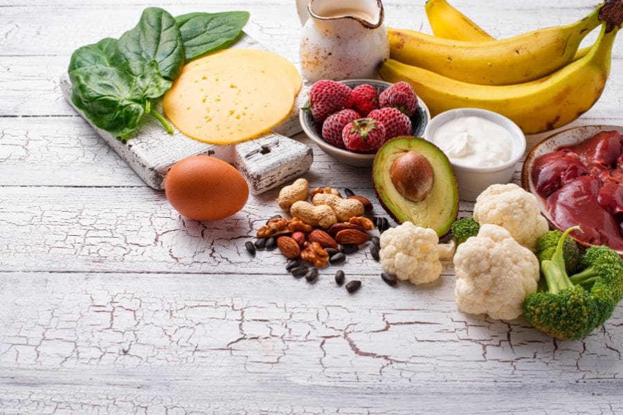 Các loại thực phẩm tự nhiên giúp bổ sung biotin cho cơ thể.