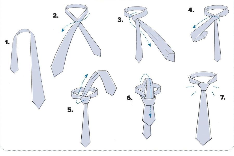 Thắt cà vạt kiểu ‘’Four In Hand’’ dùng trong sự kiện ít trang trọng.