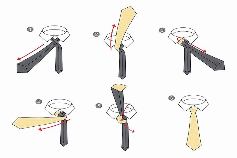 Thắt cà vạt đơn giản kiểu Nicky có thể sử dụng trong nhiều hoàn cảnh.