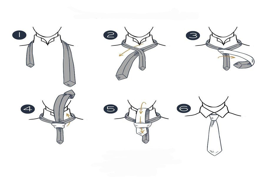 Oriental cũng là một kiểu thắt cà vạt đơn giản và tiện lợi.