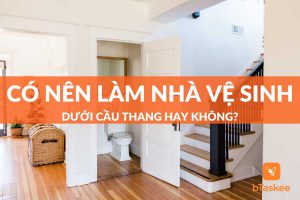 có nên làm nhà vệ sinh dưới cầu thang