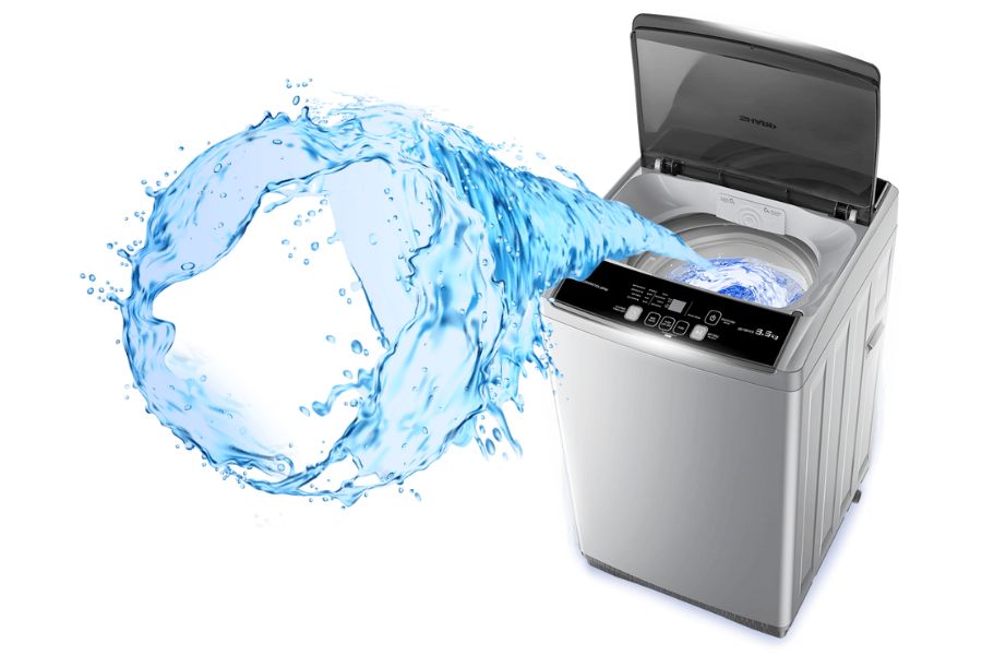 Công nghệ mâm giặt 3 chuyển động tạo nên dòng nước đa chiều, tăng khả năng đánh bay bụi bẩn.