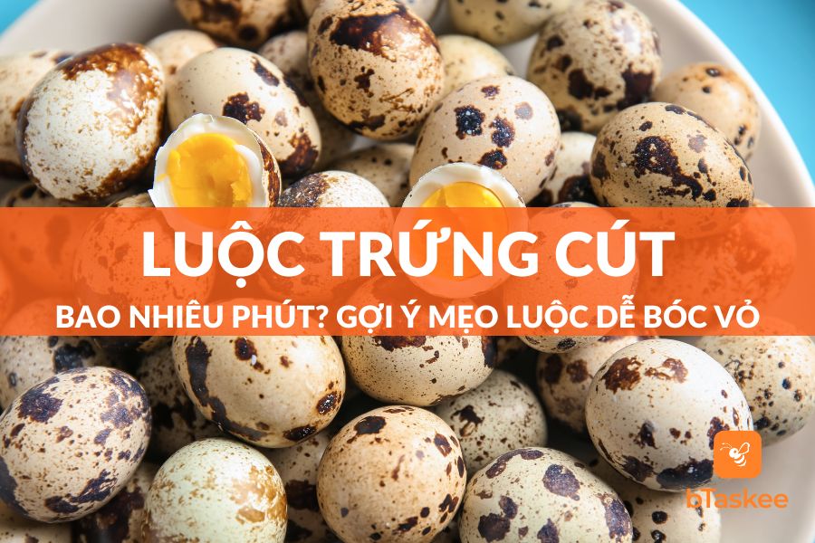 luộc trứng cút bao nhiêu phút