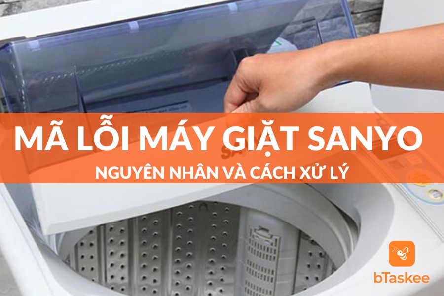 mã lỗi máy giặt sanyo