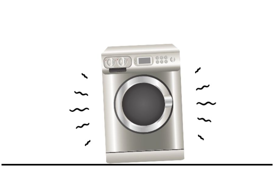Máy giặt bị chông chênh, không ổn định có thể dẫn đến thông báo lỗi E3.