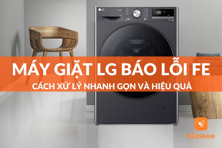 máy giặt LG báo lỗi Fe