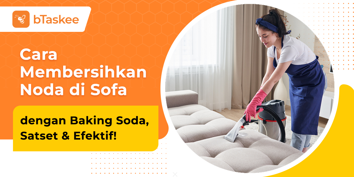 cara membersihkan sofa dengan baking soda