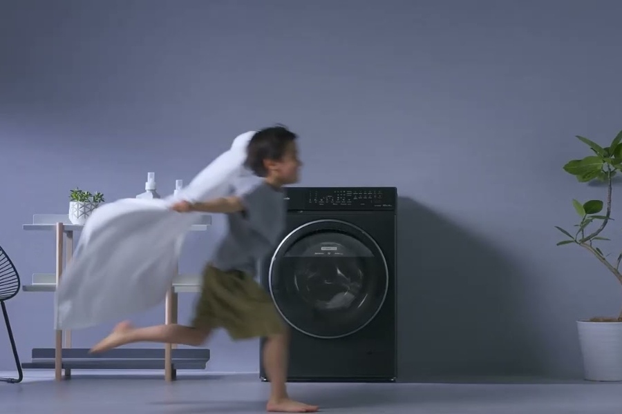 Hệ thống sấy khô bằng không khí trong máy giặt Haier.