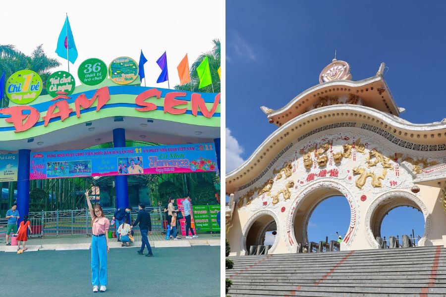 Đầm Sen và Suối Tiên là những khu vui chơi hàng đầu của thành phố.