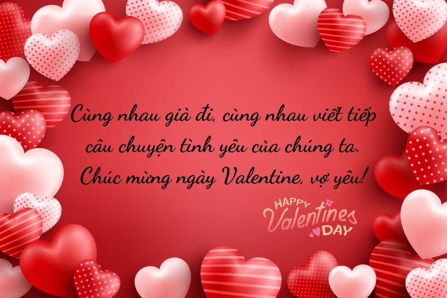 Những lời chúc Valentine dành tặng vợ yêu ngọt ngào nhất!