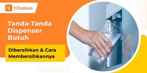 cara membersihkan dispenser