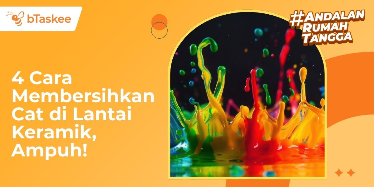 cara membersihkan cat di lantai