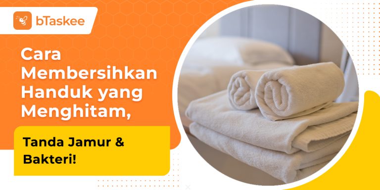 cara membersihkan handuk yang menghitam