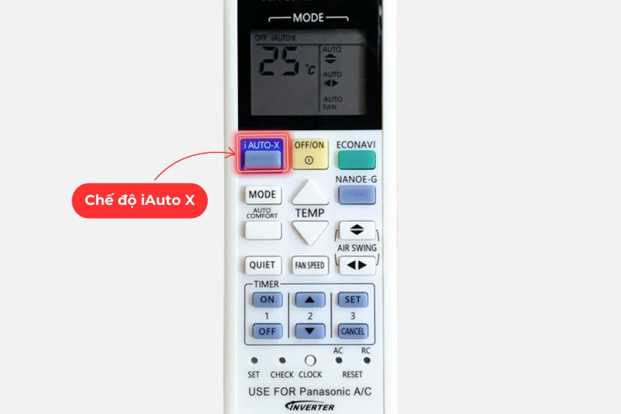 Chế độ iAuto X ở máy lạnh Inverter Panasonic.