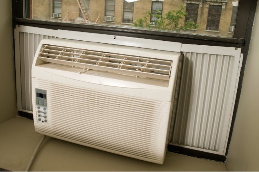 Máy lạnh 1 cục có hiệu quả làm mát kém hơn máy lạnh treo tường.