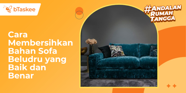 cara membersihkan sofa beludru