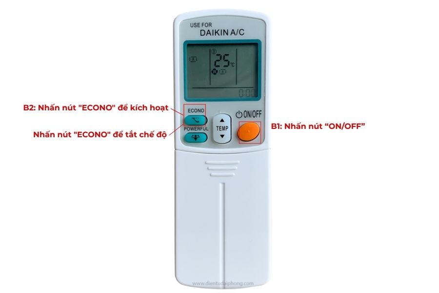 Cách bật chế độ Econo.